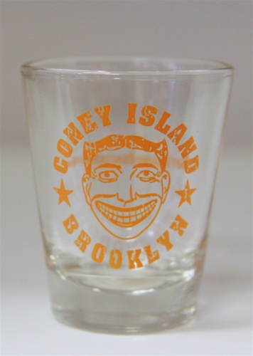 Coney Island Shot Glass with TILLIE FACE [USA Made]