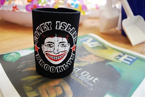 Coney Island Can Cozie with Tillie Face [BLACK]