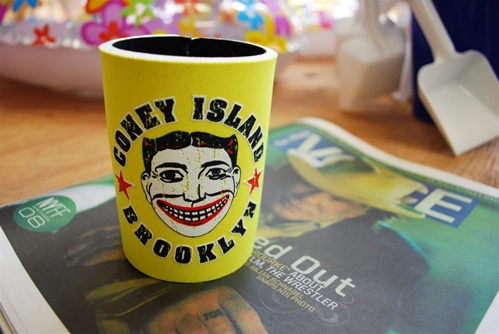 Coney Island Can Cozie with Tillie Face [YELLOW]