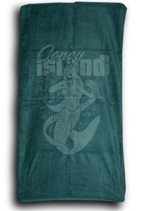 Towel.Velour.Mermaid (Green)