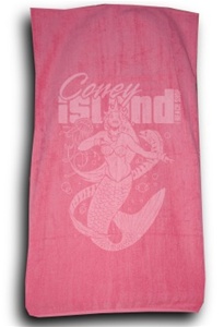 Terry Velour MERMAID Beach Towel [Pink]