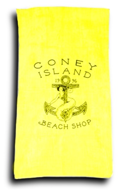 Terry Velour LOGO Beach Towel [Yellow]
