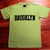 BROOKLYN T-Shirt (Lime with Navy Blue Applique)