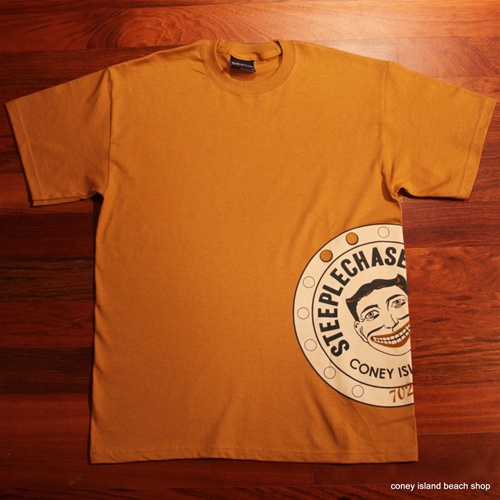 "CONEY ISLAND TILLIE STEEPLECHASE PARK" T-Shirt (Caramel)