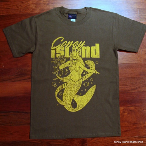 CONEY ISLAND MERMAID T-Shirt (Olive)