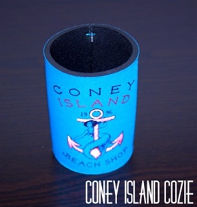 coney island can Cozie with CIBS Logo [Elec.Blue]