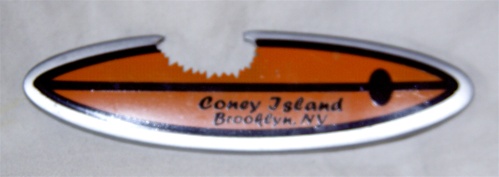 Coney island Surf Board Magnet with Bottle Opener [ORANGE]
