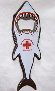 coney island Shark Magnet with Bottle Opener [White]