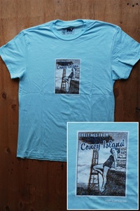 "Greetings from Coney Island" Postcard Vintage T Shirt
