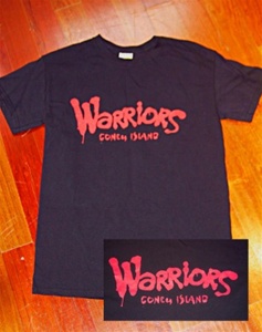 Coney Island Mens T Shirt with "WARRIORS" Print