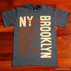 "BROOKLYN NEIGHBORHOODS" Unisex T-Shirt (Lake Blue)
