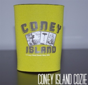 coney island can Cozie with LandMark [YELLOW]