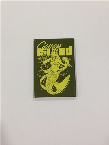 coney island Magnet with Mermaid [GREEN]
