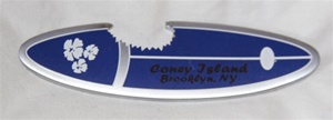 Coney island Surf Board Magnet with Bottle Opener [BLUE]